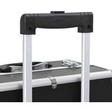vidaXL Voziček za ličila iz aluminija črn | Shoptok.si