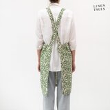 Linen Tales Lanen predpasnik Evergreen Damask – | Shoptok.si
