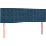  Krevet box spring s madracem LED tamnoplavi 140x200 cm baršun | shoptok.hr