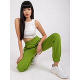 RUE PARIS Sweatpants-RV-DR-7460.11-light green | shoptok.hr