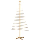 vidaXL Drveno božićno drvce s stalakom Smeđa 210 cm bambus | shoptok.hr