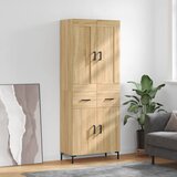 vidaXL Visoka komoda hrasta sonome 69 5x34x180cm od konstruiranog drva | shoptok.hr