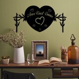 Wallity zidna dekoracija omnia vincit amor 2, 60 x 30 cm, crna | ePonuda.com