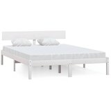  Okvir za krevet masivno drvo bijeli 120x190 cm mali bračni | shoptok.hr