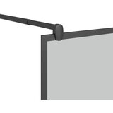Pregrada za tuširanje 90 x 195 cm s tamnim staklom ESG crna | shoptok.hr