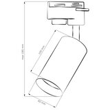  Šinski reflektor MARIBEL 1xGU10/10W/230V, beo | Eponuda.com
