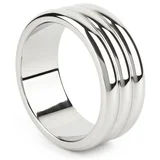 Elegant Deep C-Ring 55mm Silver