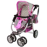  Dječja kolica za lutke 2-u-1 torba za nosiljku pink stars | shoptok.hr