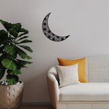 Wallity Zidna dekoracija Crescent 2, 49x46cm, Crna Cene