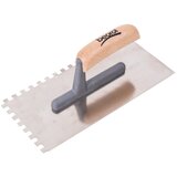 Beorol gleterica inox nazubljena 8x8mm, kratka osnova drvena drška | ePonuda.com