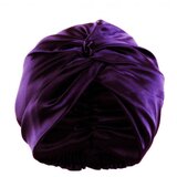 INF Svilena spalna kapa za ženske iz 100 % murve svile, dvojna plast Purple, (22112141) | Shoptok.si