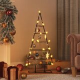 vidaXL Kovinska novoletna jelka za dekoriranje črna 90 cm | Shoptok.si