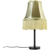 QAZQA Klasična namizna svetilka črna z granny senčnikom zelena 30 cm - Simplo | Shoptok.si