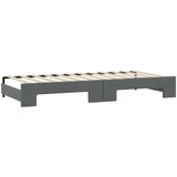  Dnevni krevet na razvlačenje bez madraca tamnosivi 90 x 200 cm | shoptok.hr