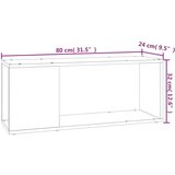 vidaXL TV omarica betonsko siva 80x24x32 cm iverna plošča | Shoptok.si