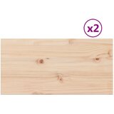 vidaXL Mizna plošča 2 kosa 70x35x1,7 cm pravokotna trdna borovina, (21411973) | Shoptok.si
