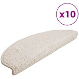  Prostirke za stepenice 10 kom 65x21x4 cm Bijele poluokrugle velike | shoptok.hr