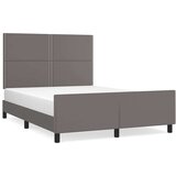  Okvir za krevet s uzglavljem sivi 140x190 cm od umjetne kože | shoptok.hr