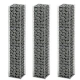  Set gabiona 3 kom od pocinčane žice 25 x 25 x 150 cm | shoptok.hr