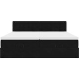 vidaXL Okvir kreveta s madracima crni 160x200cm baršunasti | shoptok.hr