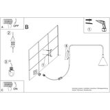Nice Lamps Zidna lampa s utikačem boja terakote Zylo – | shoptok.hr