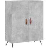 vidaXL Komoda betonsko siva 69,5x34x90 cm inženirski les | Shoptok.si