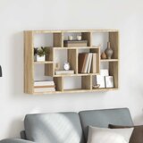  Zidna polica boja hrasta sonome 85x16x52,5 cm konstruirano drvo | shoptok.hr