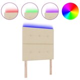 LED Naslon za glavo Krem 100 cm Tkanina, (22051061) | Shoptok.si