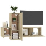 3-dijelni set TV ormarića boja hrasta sonome od iverice | shoptok.hr
