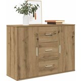 vidaXL Sideboard artisian hrast 90x29,5x65 cm konstruiran les | Shoptok.si