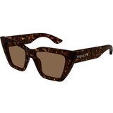 Alexander Mcqueen AM0507S 002 ONE SIZE (52) Havana/Rjava | Shoptok.si
