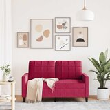  Dvosjed crvena boja vina 120 cm baršunasti | Eponuda.com