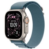 Apple Watch Ultra 3 Cellular 49mm Natural Titanium Case with Light Blue Alpine Loop – Medium (mewm4se/a) | ePonuda.com