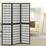  Sklopiva sobna pregrada 3 panela japanski stil 120x170 cm crna | Eponuda.ba