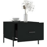 vidaXL klubske mizice 2 kosa črne 50x50x40 cm inženirski les | Shoptok.si