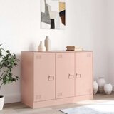 vidaXL Komoda ružičasta 99 x 39 x 73 cm čelična | shoptok.hr