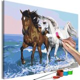  Slika za samostalno slikanje - Horses at the Seaside 60x40 Cijene