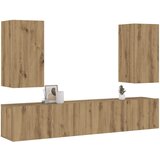 Furnova Komplet 4 kosov stenske TV omarice Artisan Oak Engineered Wood, (21948795) | Shoptok.si