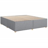  Krevet s oprugama i madracem svjetlosivi 200 x 200cm od tkanine | shoptok.hr