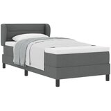 vidaXL Box Spring postelja z vzmetnico, temno siva, 90x200 cm, tkanina Cene