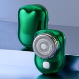SARAHE Prenosni mini brivnik s tremi obročki, mrežasti električni brivnik za moške, barva: zelena, (22149436) | Shoptok.si