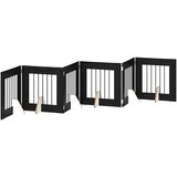  Vrata za pse s postoljem 6 pcs Crni hrast 60 x 60 cm | Eponuda.ba