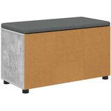  Klupa za hodnik s jastukom Betonsko Siva 80 x 38 x 46 cm | Eponuda.com