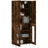  Visoka komoda dimljeni hrast 69,5x34x180 cm konstruiranog drva | shoptok.hr