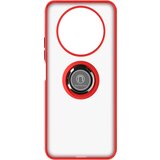 AVIZAR Ovitek Honor Magic4 Lite z držalom za prstan, hrbtna stran z zamrzovanjem proti prstnim odtisom, združljiv z magnetnim stojalom - rdec, (20631917) | Shoptok.si