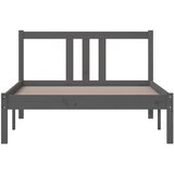  Okvir za krevet od masivnog drva sivi 100 x 200 cm | shoptok.hr