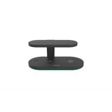 Canyon WS-501 5in1 wireless charger, with uv sterilizer, with touch button for running water light, input QC36W or PD30W, output 15W/10W/7.5W/5W, usb-a 10W(max), type c to usb-a cable length 1.2m, 188*90*81mm, 0.249Kg, black cene