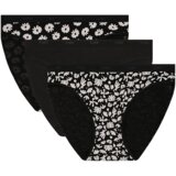 DIM LES POCKETS COTTON SLIP 3x - Women's cotton panties 3 pcs - black - white Cijene