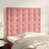  Uzglavlje ružičasto 90x5x118/128 cm baršunasto | shoptok.hr