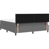  LED Box Spring Krevet Svijetlo siva i bijela. 180 x 200 cm | shoptok.hr